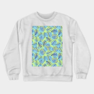 Leaf Line Art Crewneck Sweatshirt